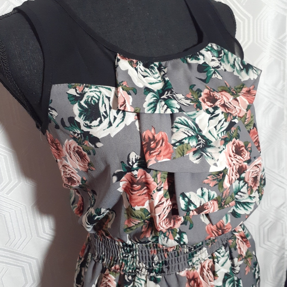 (Love Notes) Ladies No Sleeve Flowered Dress SizeS - Picture 1 of 6